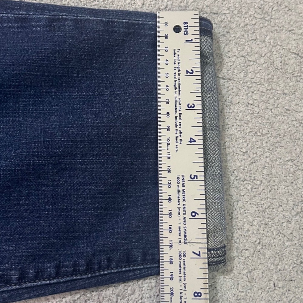 Levi's Capri Jeans 2000s Cuffed 14 Dark Wash Denim Indigo Casual Summer Boho - Picture 7 of 7